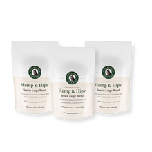 Load image into Gallery viewer, Hemp & Hips Senior Large Breed 3 Pack 45% Off